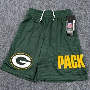 NEW Green Bay Packers Mesh Shorts Men's Small Green NFL‎ Team Apparel New Era